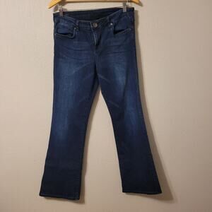 Kut from the Kloth‎ Womens Dark Wash Bootcut Denim Jeans Size 10 Denim Blue